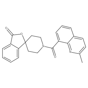 1'-(2-Methylquinoline-8-carbonyl)spiro[2-benzofuran-3,4'-piperidine]-1-one结构式