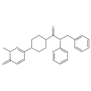 N-benzyl-1-(1-methyl-6-oxo-1,6-dihydropyridazin-3-yl)-N-(pyridin-2-yl)piperidine-4-carboxamide Structure