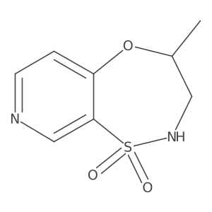 (R)-4-methyl-3,4-dihydro-2H-pyrido[4,3-b][1,4,5]oxathiazepine 1,1-dioxide结构式