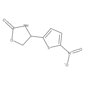 4-(5-Nitrothiophen-2-yl)-1,3-oxazolidin-2-one结构式
