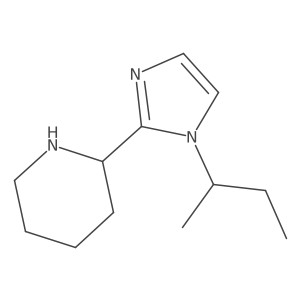 Piperidine, 2-[1-(1-methylpropyl)-1H-imidazol-2-yl]-结构式