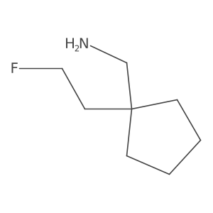 [1-(2-Fluoroethyl)cyclopentyl]methanamine结构式
