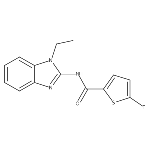 N-(1-Ethyl-1H-benzo[d]imidazol-2-yl)-5-fluorothiophene-2-carboxamide结构式