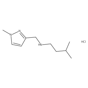 3-methyl-N-[(1-methyl-1H-pyrazol-3-yl)methyl]butan-1-amine Structure