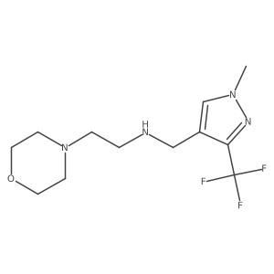 {[1-methyl-3-(trifluoromethyl)-1H-pyrazol-4-yl]methyl}[2-(morpholin-4-yl)ethyl]amine Structure