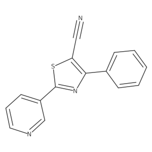 5-Thiazolecarbonitrile, 4-phenyl-2-(3-pyridinyl)-结构式