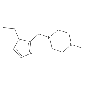 1-((1-ethyl-1H-imidazol-2-yl)methyl)-4-methylpiperazine结构式