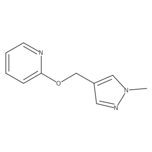 2-[(1-methyl-1H-pyrazol-4-yl)methoxy]pyridine结构式