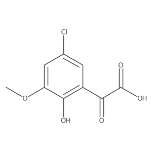 2-(5-Chloro-2-hydroxy-3-methoxyphenyl)-2-oxoacetic acid结构式