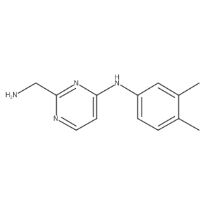 2-(aminomethyl)-N-(3,4-dimethylphenyl)pyrimidin-4-amine Structure