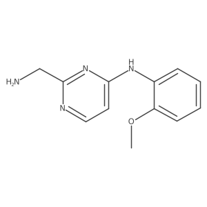 2-(aminomethyl)-N-(2-methoxyphenyl)pyrimidin-4-amine结构式