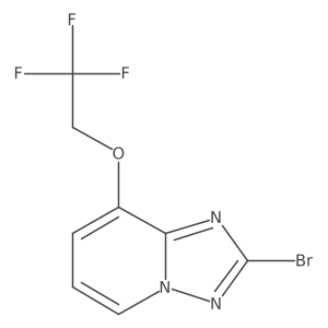 2-Bromo-8-(2,2,2-trifluoroethoxy)-[1,2,4]triazolo[1,5-a]pyridine Structure