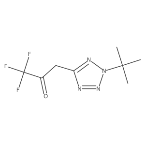 3-(2-tert-butyl-2H-1,2,3,4-tetrazol-5-yl)-1,1,1-trifluoropropan-2-one Structure