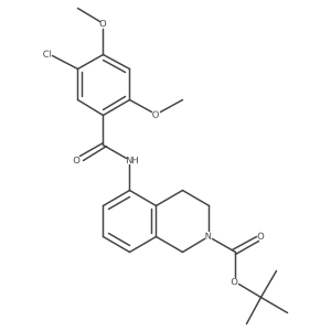 5-Chloro-2,4-dimethoxy-N-[2-(tert-butoxycarbonyl)-1,2,3,4-tetrahydroisoquinolin-5-yl)benzamide Structure