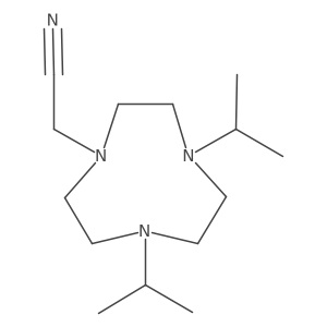 Octahydro-4,7-bis(1-methylethyl)-1H-1,4,7-triazonine-1-acetonitrile结构式