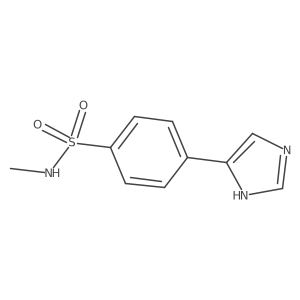 4-(1H-imidazol-4-yl)-N-methylbenzene-1-sulfonamide结构式