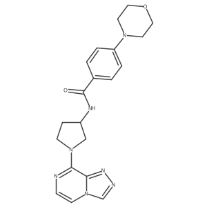 N-(1-([1,2,4]triazolo[4,3-a]pyrazin-8-yl)pyrrolidin-3-yl)-4-morpholinobenzamide Structure
