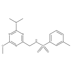 N-((4-(dimethylamino)-6-methoxy-1,3,5-triazin-2-yl)methyl)-3-methylbenzenesulfonamide Structure
