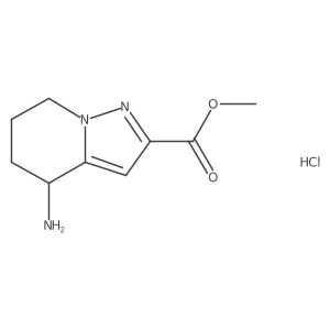 Methyl 4-amino-4H,5H,6H,7H-pyrazolo[1,5-a]pyridine-2-carboxylate hydrochloride Structure