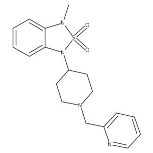 1-Methyl-3-(1-(pyridin-2-ylmethyl)piperidin-4-yl)-1,3-dihydrobenzo[c][1,2,5]thiadiazole 2,2-dioxide Structure
