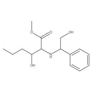 (2S,3R)-3-Hydroxy-2-((1S)-2-hydroxy-1-phenylethylamino)hexanoic Acid Methyl Ester Structure