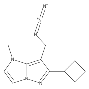 7-(azidomethyl)-6-cyclobutyl-1-methyl-imidazo[1,2-b]pyrazole Structure