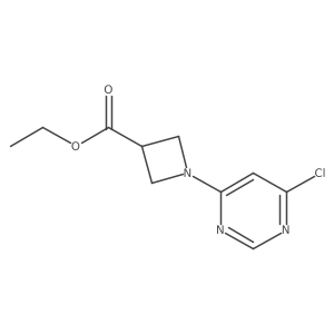 Ethyl 1-(6-chloropyrimidin-4-yl)azetidine-3-carboxylate结构式