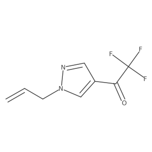 2,2,2-trifluoro-1-[1-(prop-2-en-1-yl)-1H-pyrazol-4-yl]ethan-1-one结构式