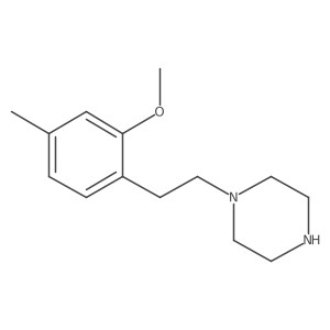 1-[2-(2-Methoxy-4-methylphenyl)ethyl]piperazine结构式