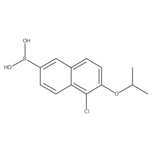 5-Chloro-6-isopropoxynaphthalene-2-boronic acid Structure