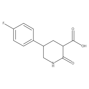 5-(4-Fluorophenyl)-2-oxopiperidine-3-carboxylic acid Structure