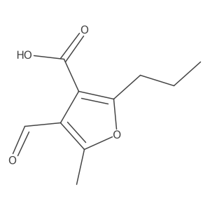 4-Formyl-5-methyl-2-propylfuran-3-carboxylic acid Structure