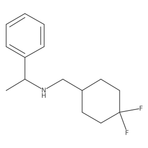[(4,4-Difluorocyclohexyl)methyl](1-phenylethyl)amine Structure