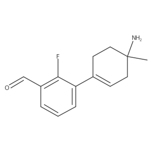 3-(4-Amino-4-methylcyclohex-1-en-1-yl)-2-fluorobenzaldehyde结构式