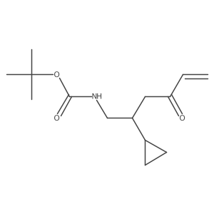 tert-butyl N-(2-cyclopropyl-4-oxohex-5-en-1-yl)carbamate Structure