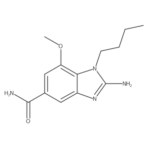 2-Amino-1-butyl-7-methoxy-1H-benzo[d]imidazole-5-carboxamide Structure