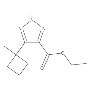 ethyl 5-(1-methylcyclobutyl)-1H-1,2,3-triazole-4-carboxylate Structure