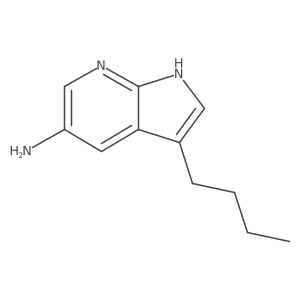 3-butyl-1H-pyrrolo[2,3-b]pyridin-5-amine结构式