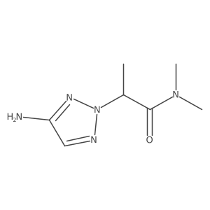 2-(4-amino-2H-1,2,3-triazol-2-yl)-N,N-dimethylpropanamide Structure