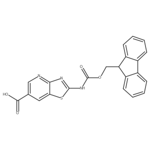 2-({[(9H-fluoren-9-yl)methoxy]carbonyl}amino)-[1,3]thiazolo[4,5-b]pyridine-6-carboxylic acid结构式