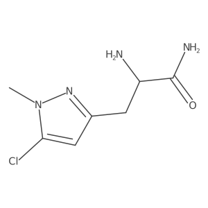 2-amino-3-(5-chloro-1-methyl-1H-pyrazol-3-yl)propanamide Structure