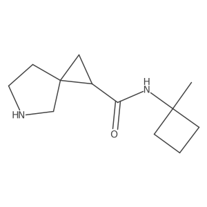 N-(1-Methylcyclobutyl)-5-azaspiro[2.4]heptane-2-carboxamide Structure