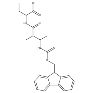 2-[3-({[(9H-fluoren-9-yl)methoxy]carbonyl}amino)-2-methylbutanamido]butanoic acid Structure
