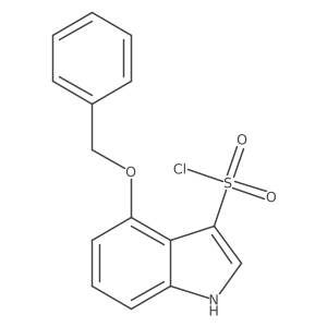 4-(benzyloxy)-1H-indole-3-sulfonyl chloride结构式