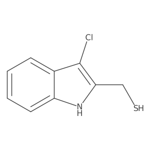 (3-chloro-1H-indol-2-yl)methanethiol结构式