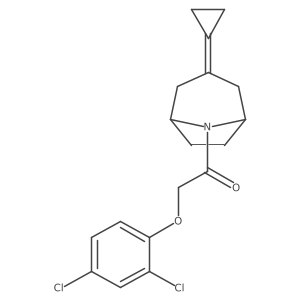 1-{3-Cyclopropylidene-8-azabicyclo[3.2.1]octan-8-yl}-2-(2,4-dichlorophenoxy)ethan-1-one Structure