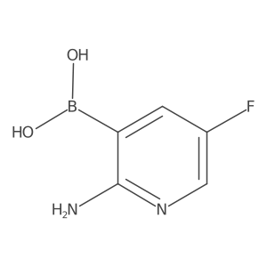 (2-Amino-5-fluoropyridin-3-yl)boronic acid Structure
