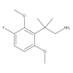 2-(3-Fluoro-2,6-dimethoxyphenyl)-2-methylpropan-1-amine Structure