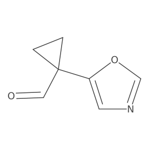 1-(1,3-Oxazol-5-yl)cyclopropane-1-carbaldehyde结构式