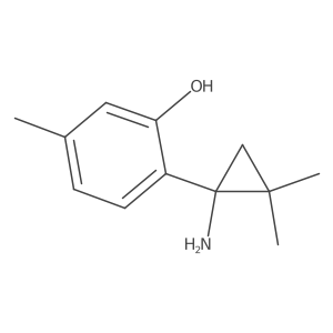 2-(1-Amino-2,2-dimethylcyclopropyl)-5-methylphenol结构式